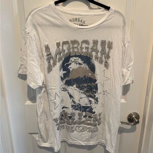 Morgan Wallen Long Live Cowgirls White Graphic T-Shirt Size XXL
